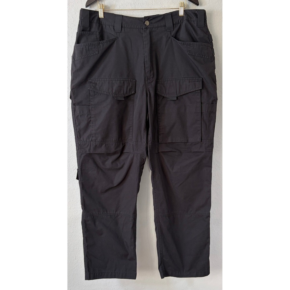 Free Soldier Mens Tactical Ripstop Cargo Pants 42x32 Black Utility Work Hiking